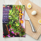 Sizilianisches Obstmarkt-Geschirrtuch Geschirrtuch (Viertel Falte)