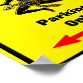 Sizilianisches Parkzeichen Poster (Ecke)