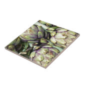 Sizilianisches Stillleben mit Artischocken Fliese (Seite)