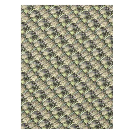 Sizilianisches Stillleben mit Artischocken Tischdecke (Vorderseite)