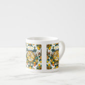 Sizilianisches Trinacria-Design Espressotasse (Vorderseite Rechts)