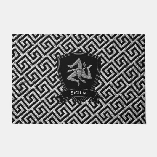 Sizilianisches Trinacria griechisches Fußmatte (Vorderseite)