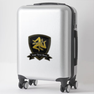 Sizilianisches Trinacria Ihr Text Aufkleber