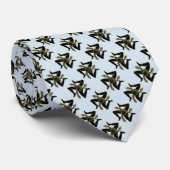 Sizilianisches Trinacria Ihre Hintergrund-Farbe Krawatte (Gerollt)