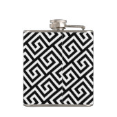 Sizilianisches Trinacria im Gold Ihr Text Flachmann (Rückseite)