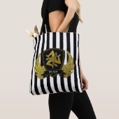 Sizilianisches Trinacria schwarzes Goldmutiger Tasche (Von Nahem)