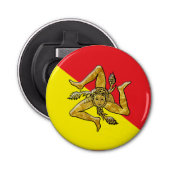 Sizilianisches Trinacria und Flagge Flaschenöffner (Vorderseite)