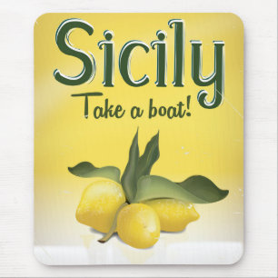 Sizilianisches Zitronenmotiv Mousepad