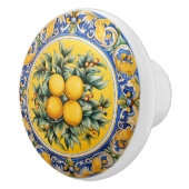 Sizilianisches Zitronenmuster Keramikknauf (Rechts)