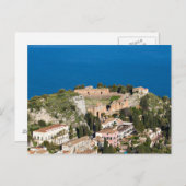 Sizilien - Antikes Theater Taormina Postkarte (Vorne/Hinten)