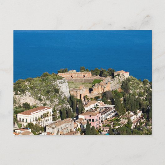 Sizilien - Antikes Theater Taormina Postkarte (Vorderseite)