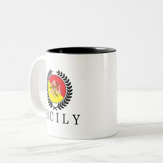 Sizilien Classico Zweifarbige Tasse (Vorderseite Links)