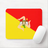 Sizilien-Flagge Mousepad (Mit Mouse)
