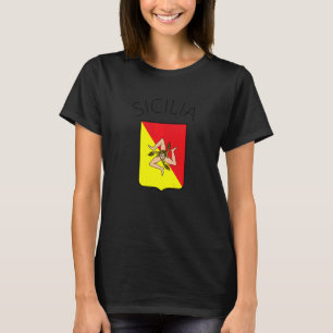 Sizilien Flagge Sizilien Palermo Italien 19 T-Shirt