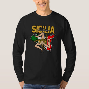 Sizilien Flagge Sizilien Palermo Italien  21 T-Shirt