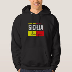 Sizilien Flagge Sizilien Palermo Italien 24 Hoodie