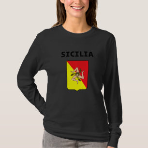Sizilien Flagge Sizilien Palermo Italien  3 T-Shirt