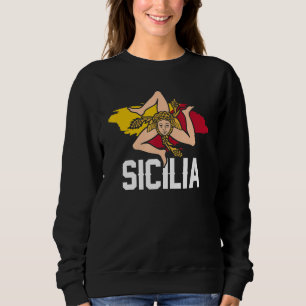 Sizilien Flagge Sizilien Palermo Italien 41 Sweatshirt