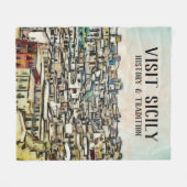 Sizilien - GESCHICHTE UND TRADITION Fleecedecke (Vorderseite (Horizontal))