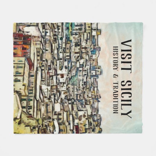 Sizilien - GESCHICHTE UND TRADITION Fleecedecke (Vorderseite (Horizontal))