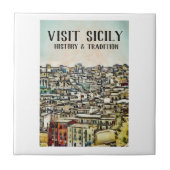 Sizilien - GESCHICHTE UND TRADITION Fliese (Vorderseite)