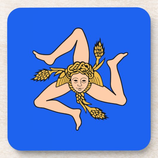 Sizilien Getränkeuntersetzer (Vorderseite)