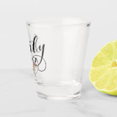 Sizilien-Herz-Flagge, sizilianisch, Schnapsglas (Rechts)