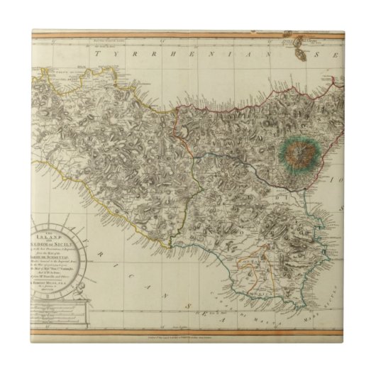 Sizilien, Italien Fliese (Vorderseite)