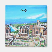 Sizilien, Italien Magnet (Vorne)