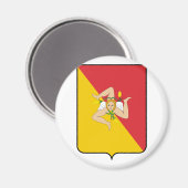 Sizilien, Italien Magnet (Vorderseite/Rückseite)