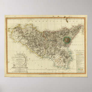 Sizilien, Italien Poster