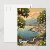 Sizilien Italien Postkarte (Vorne/Hinten)