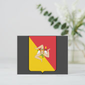 Sizilien, Italien Postkarte (Stehend Vorderseite)