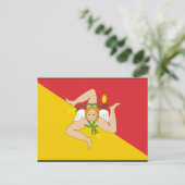 Sizilien, Italien Postkarte (Stehend Vorderseite)