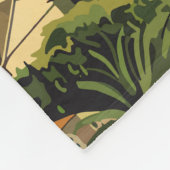 Sizilien Italien Reisen Kunst Vintag Fleecedecke (Ecke)