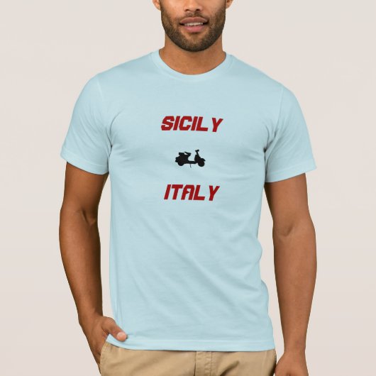 Sizilien, Italien Scooter T-Shirt (Vorderseite)