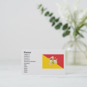 Sizilien, Italien Visitenkarte (Stehend Vorderseite)