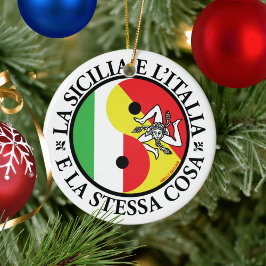 Sizilien Italien Yin Yang Weihnachtsschmuck
