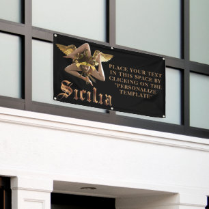 Sizilien-Kommerzielles Zeichen-Banner (personalisi Banner