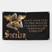 Sizilien-Kommerzielles Zeichen-Banner (personalisi Banner (Horizontal)
