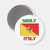 Sizilien Magnet (Vorderseite/Rückseite)