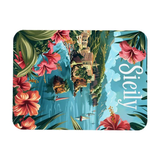 Sizilien Magnet (Horizontal)