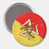 Sizilien Magnet (Vorderseite/Rückseite)