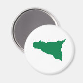 Sizilien Magnet (Vorderseite/Rückseite)