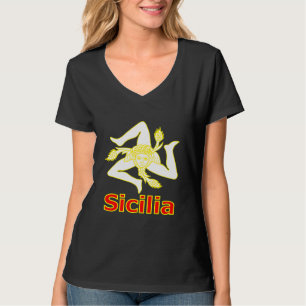 Sizilien mit Trinacria-Symbol T-Shirt