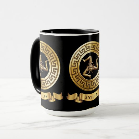 Sizilien (mit Trinacria-Symbol) Tasse (Vorderseite Links)