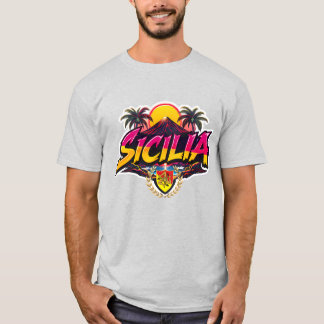 Sizilien Mt.Etna Design  T-Shirt