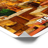 Sizilien Piazza Armerina Reiseplaner Poster (Ecke)