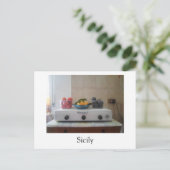 Sizilien Postcard - Sommerfrucht Feiertagspostkarte (Stehend Vorderseite)