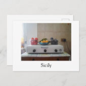 Sizilien Postcard - Sommerfrucht Feiertagspostkarte (Vorne/Hinten)